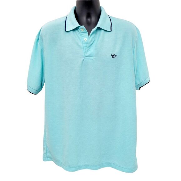 Vintage Other - 2/$20 Light Blue & Navy Blue Polo Golf Shirt Top Size: XXL